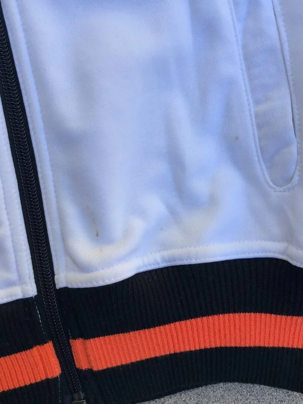 NIKE San Francisco Giants Full Zip Track Jacket Women's MEDIUM MLB White/Orange